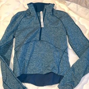 Blue Half Zip Lululemon Athletic Jacket